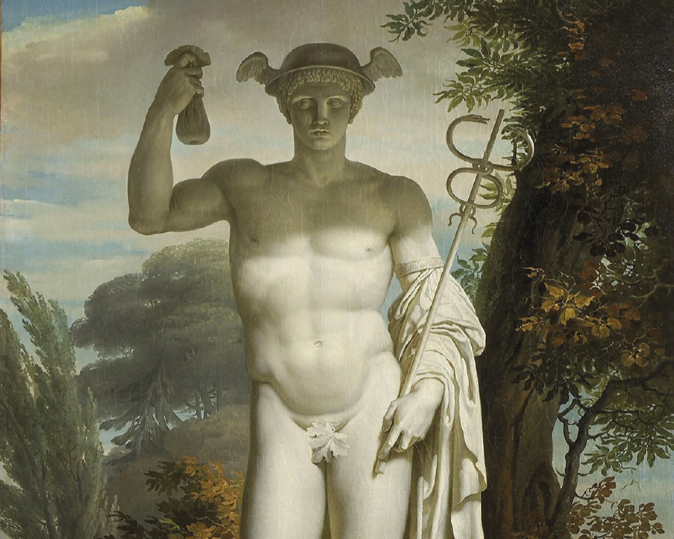 Greek statues_Mercury - Wallpaper mural